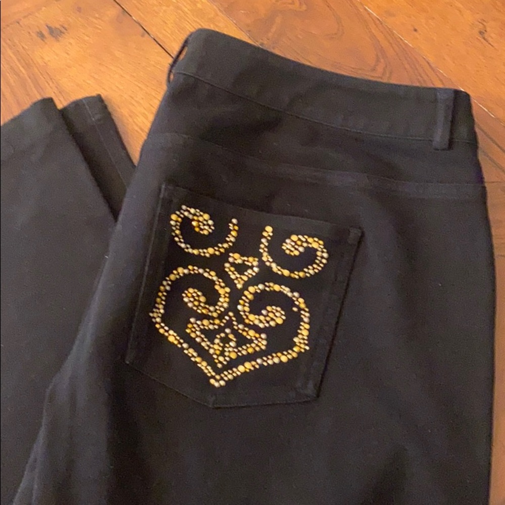 St. John Black boot cut jeans
